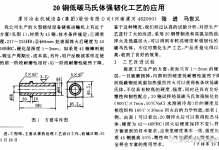 20#钢低碳马氏体强韧化工艺的应用