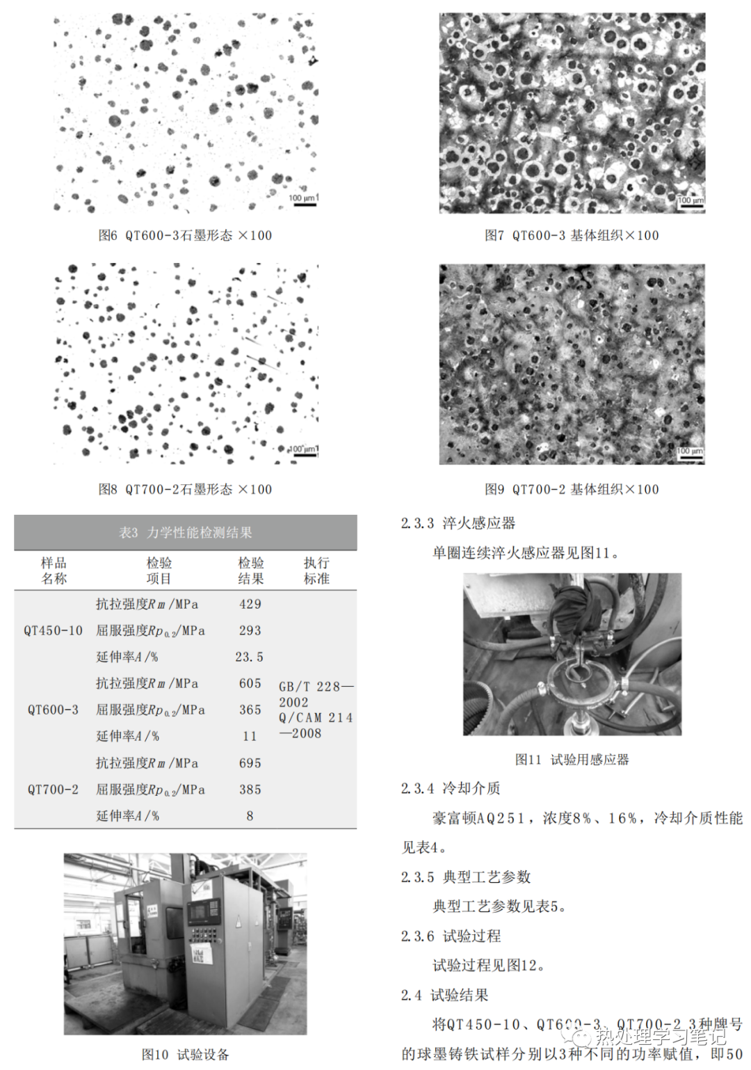 汽车零件用球墨铸铁感应淬火性能研究-钢铁百科