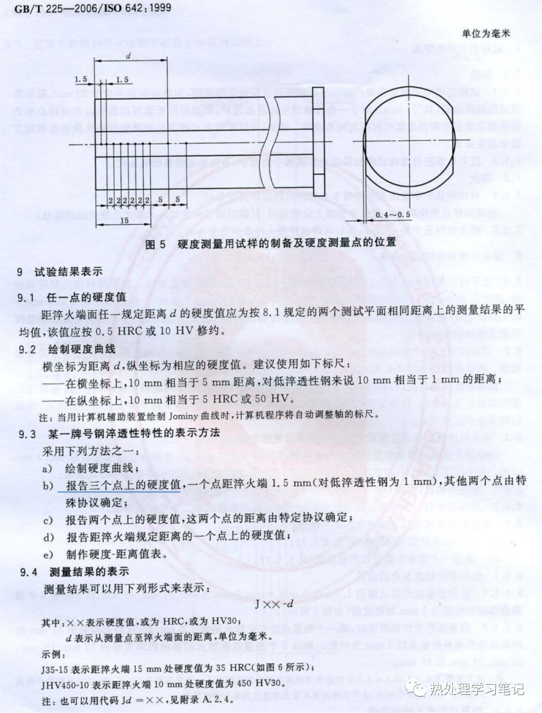 GB/T 225-2006 钢淬透性的末端淬火试验方法(Jominy 试验)-钢铁百科