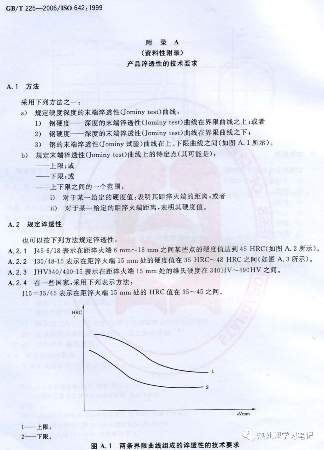 GB/T 225-2006 钢淬透性的末端淬火试验方法(Jominy 试验)-钢铁百科