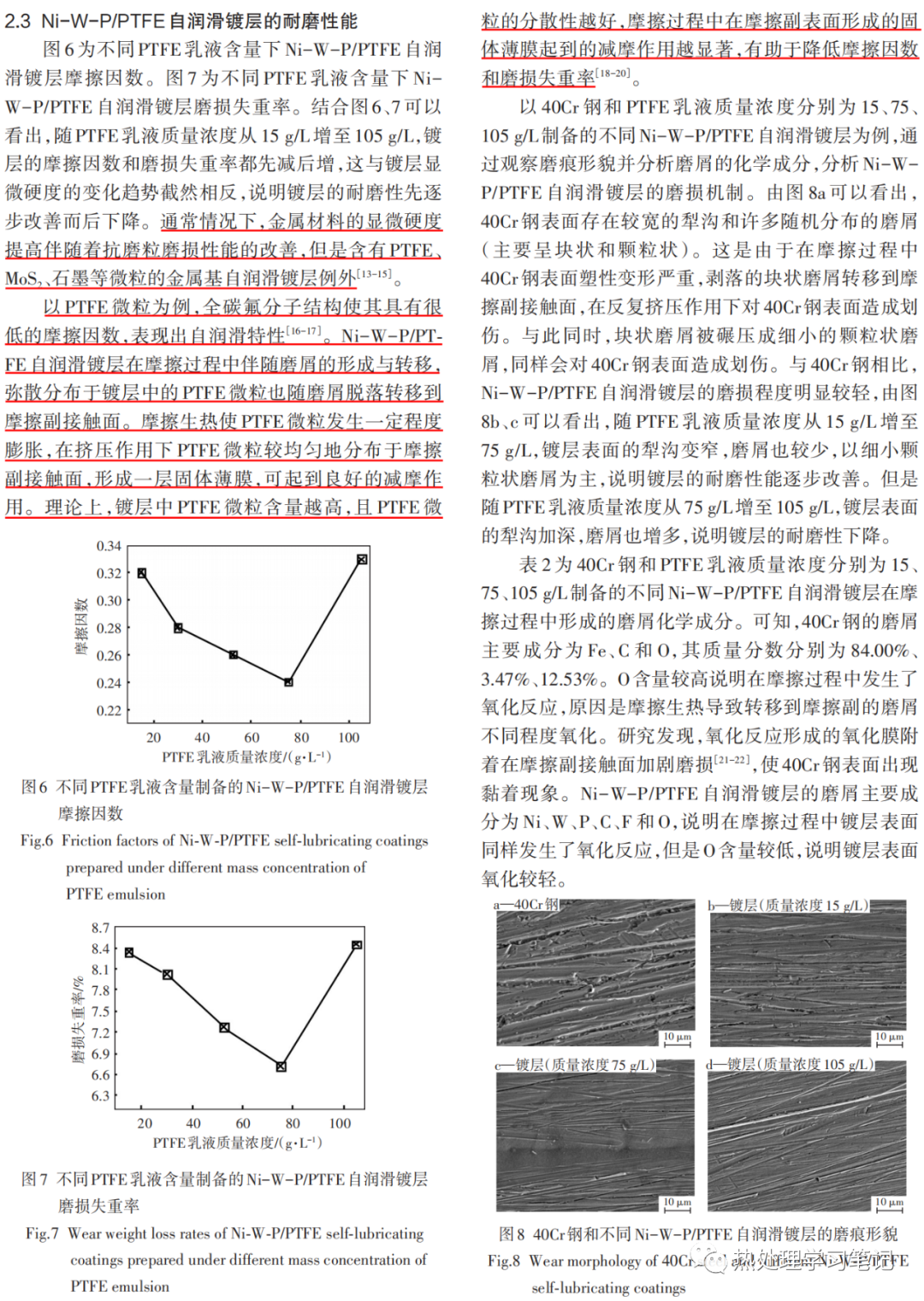 PTFE自润滑镀层的耐磨性能-钢铁百科