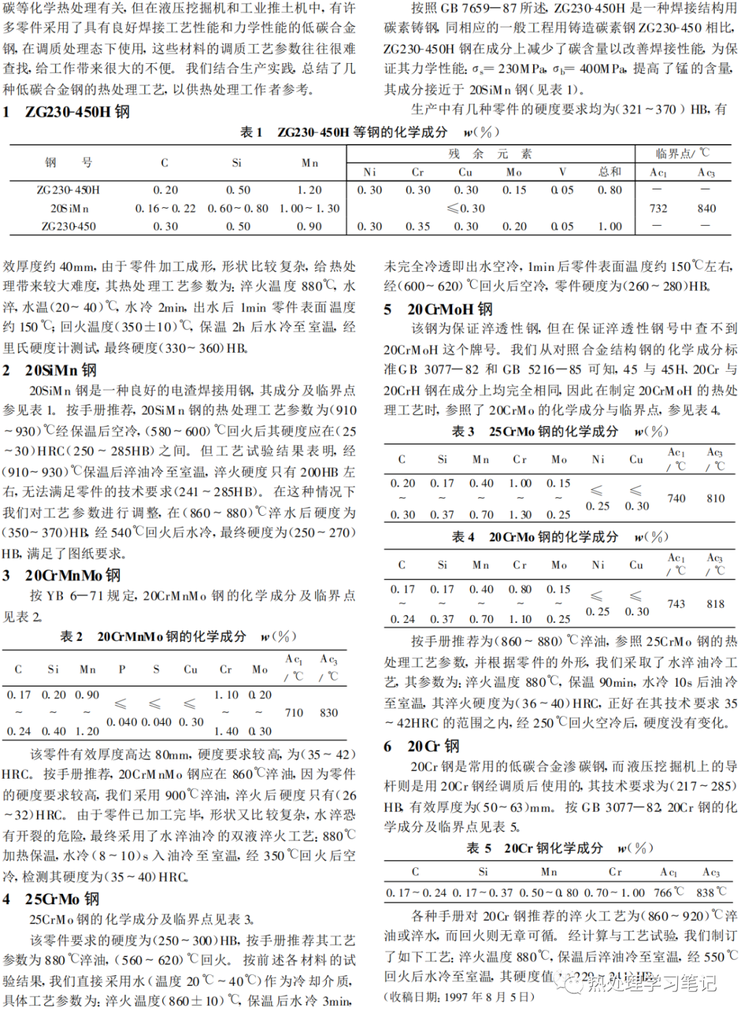 几种低碳钢的调质工艺-钢铁百科