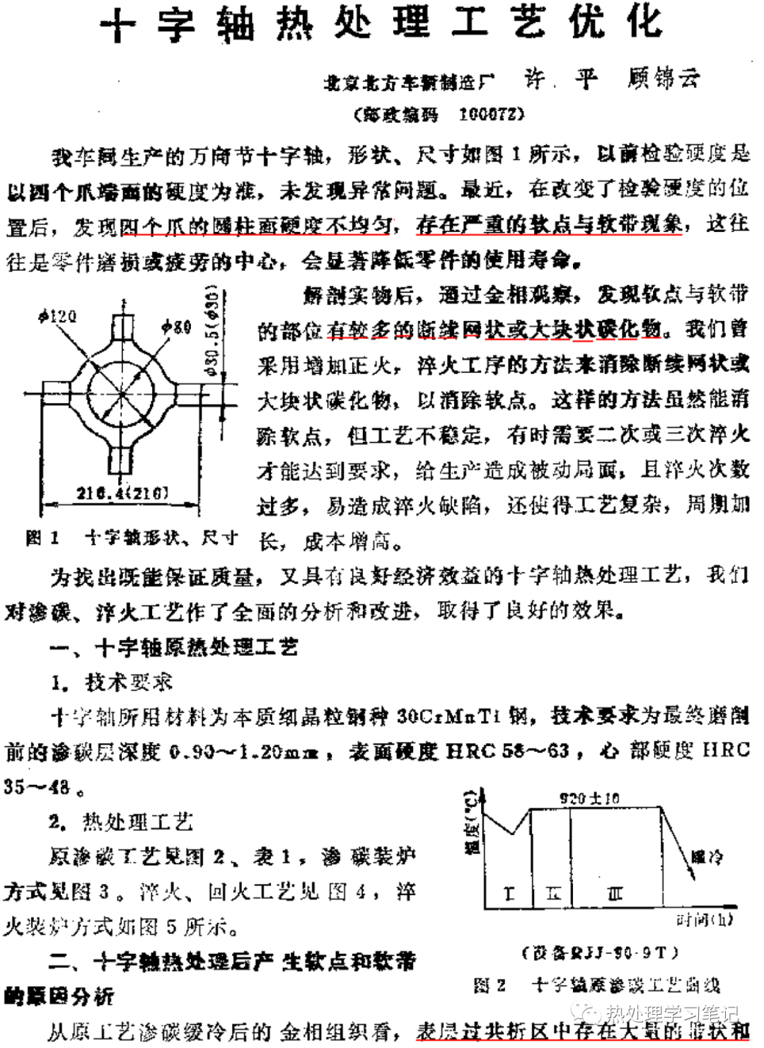 十字轴热处理工艺优化-钢铁百科