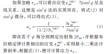 不同X射线残余应力测定方法的原理与应用-钢铁百科