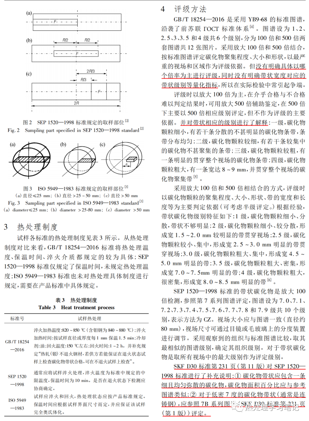 高碳铬轴承钢中带状碳化物评定的标准讨论-钢铁百科