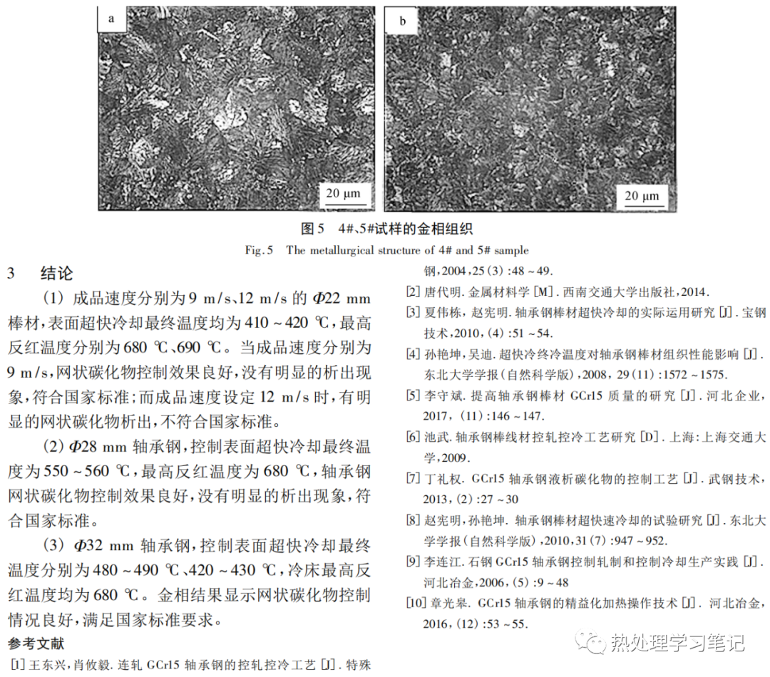 超快冷技术在轴承钢网状碳化物控制上的应用-钢铁百科