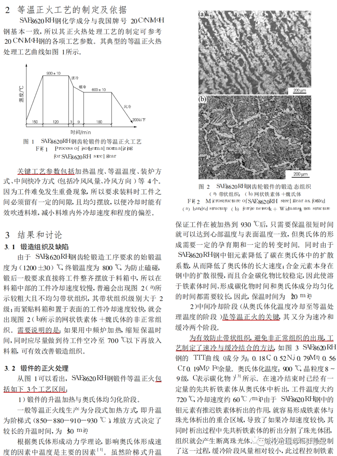 SAE8620RH钢等温正火工艺-钢铁百科