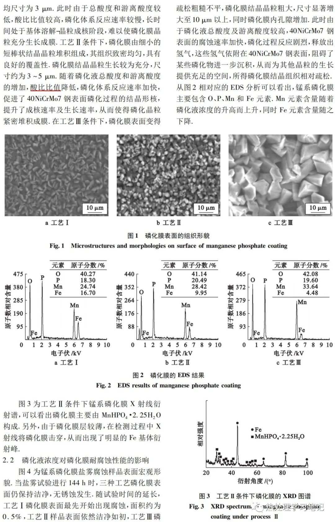 40NiCrMo7钢表面锰系磷化膜的制备及耐蚀性-钢铁百科