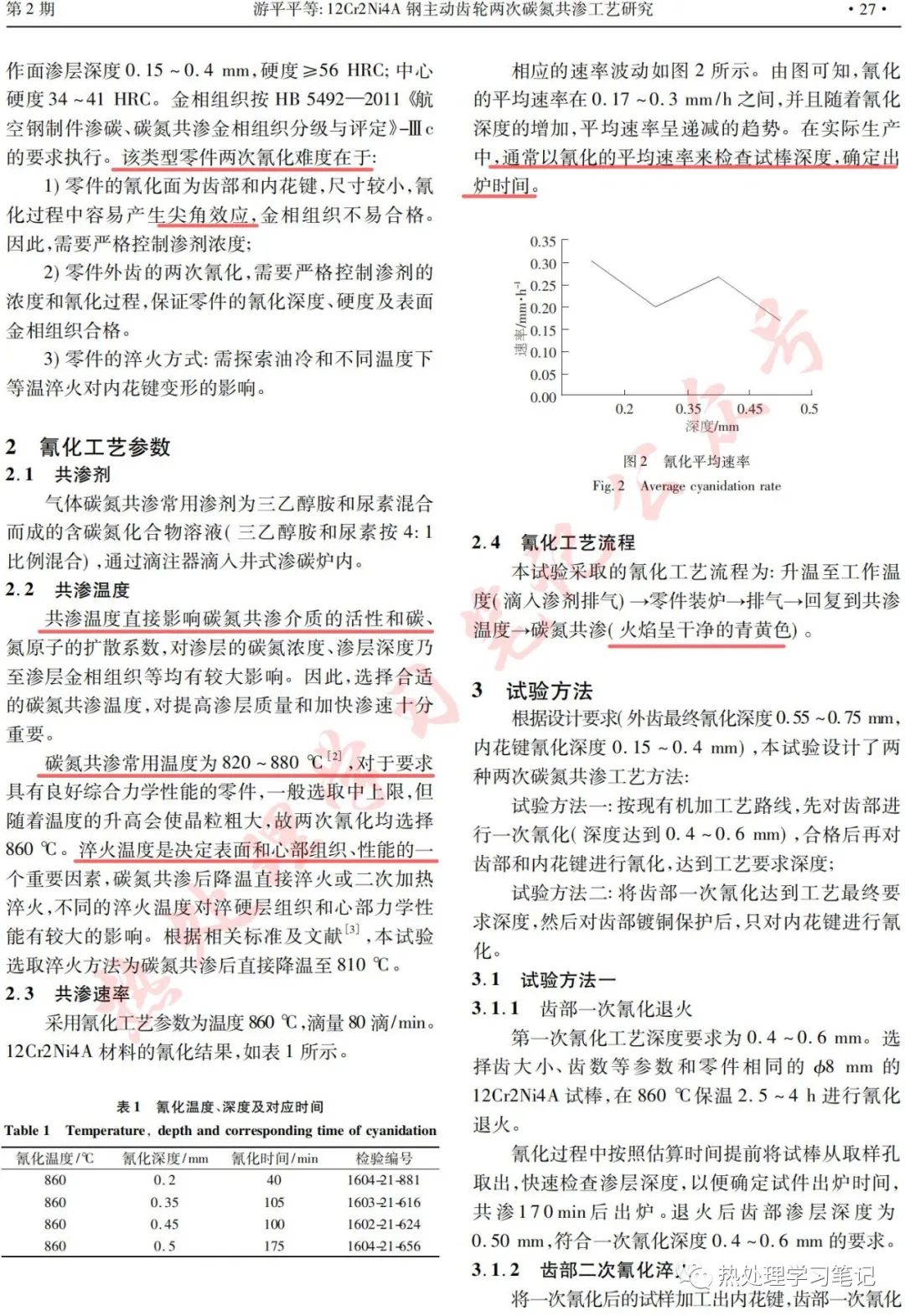 12Cr2Ni4A钢主动齿轮两次碳氮共渗工艺研究-钢铁百科