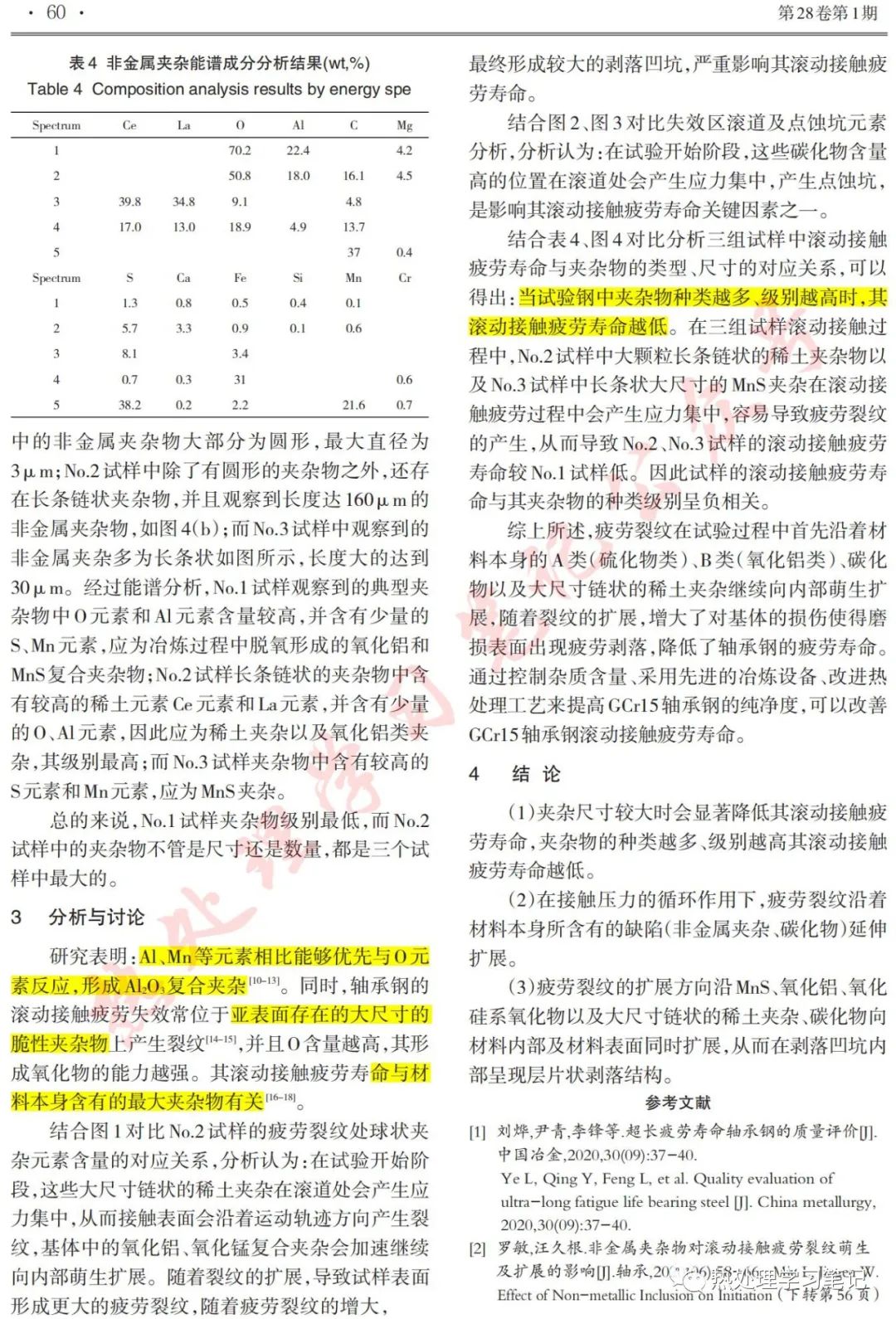 GCr15轴承钢滚动接触疲劳失效分析-钢铁百科